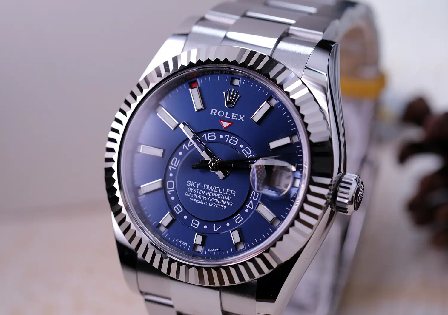 sky dweller blue diam 326934